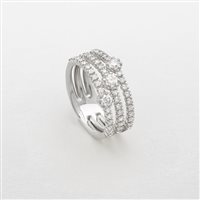 Anello Giorgio Visconti Donna in Oro bianco Diamante 0.30 Ct AB17002B - AB17002B